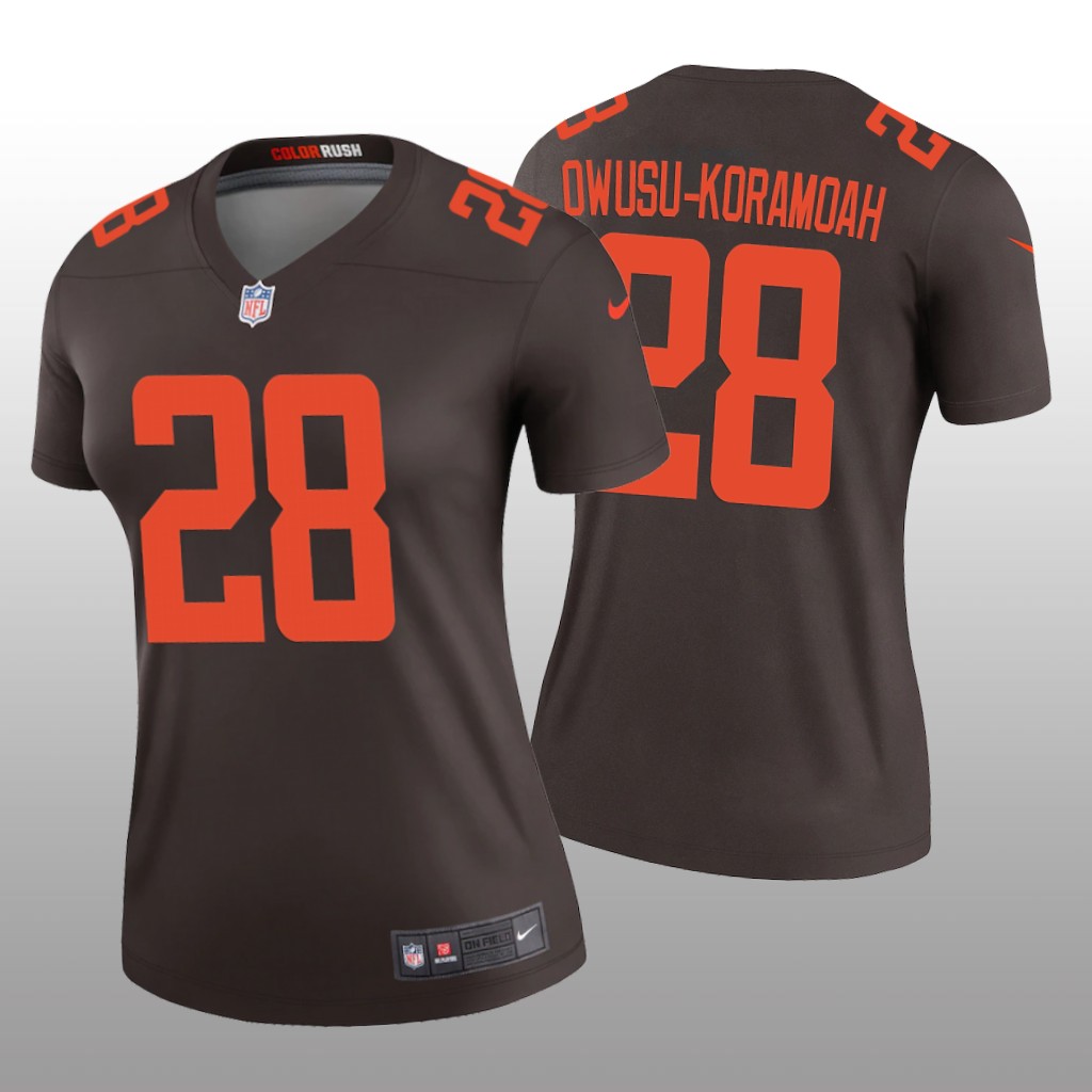Cleveland Browns Jeremiah Owusu-Koramoah Brown Jersey Alternate Legend - Women's