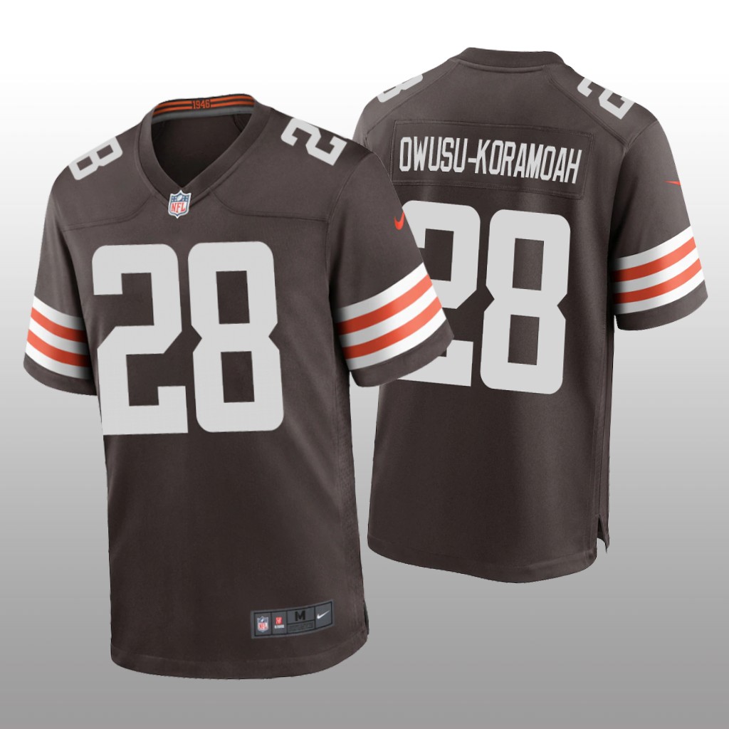 Cleveland Browns Jeremiah Owusu-Koramoah Brown Jersey Game - Men's