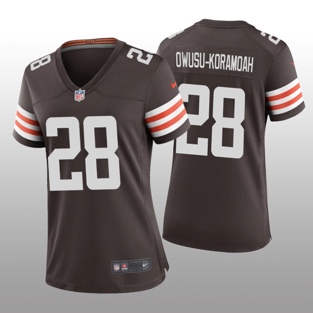 Cleveland Browns Jeremiah Owusu-Koramoah Brown Jersey Game - Women's