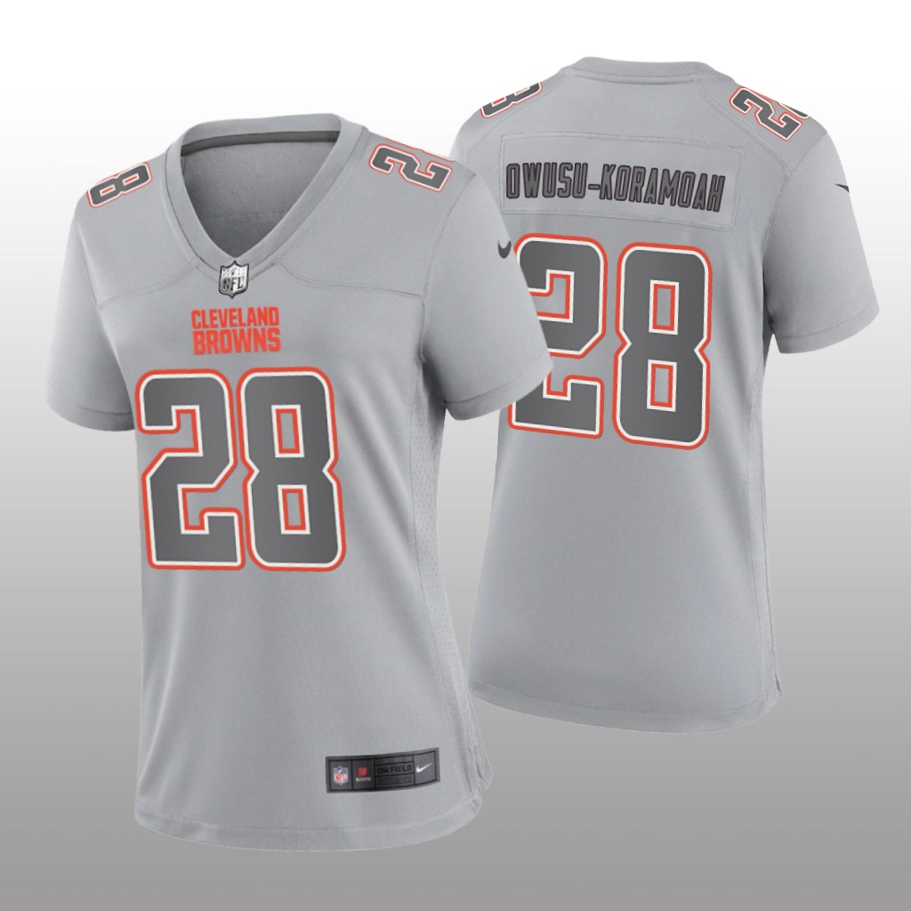 Cleveland Browns Jeremiah Owusu-Koramoah Gray Jersey Atmosphere Fashion Game - Women's
