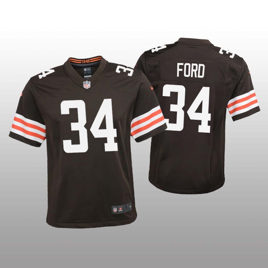 Cleveland Browns Jerome Ford Brown Jersey Game - Youth