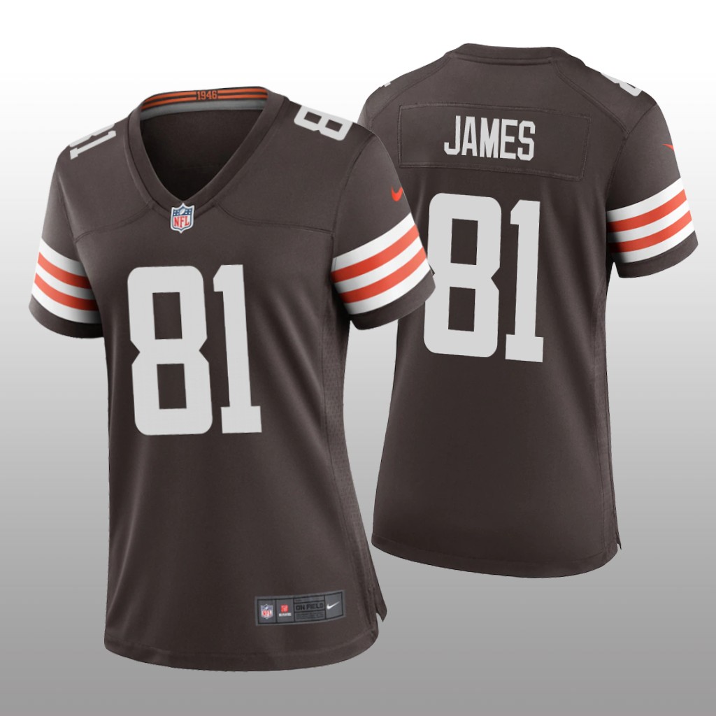 Cleveland Browns Jesse James Brown Jersey Game - Women's