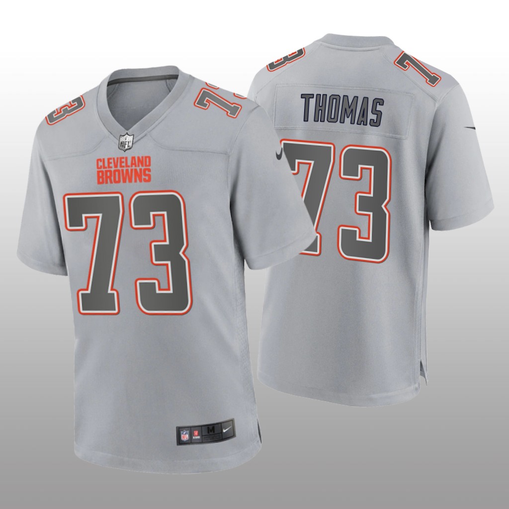 Cleveland Browns Joe Thomas Gray Jersey Atmosphere Fashion Game - Men's