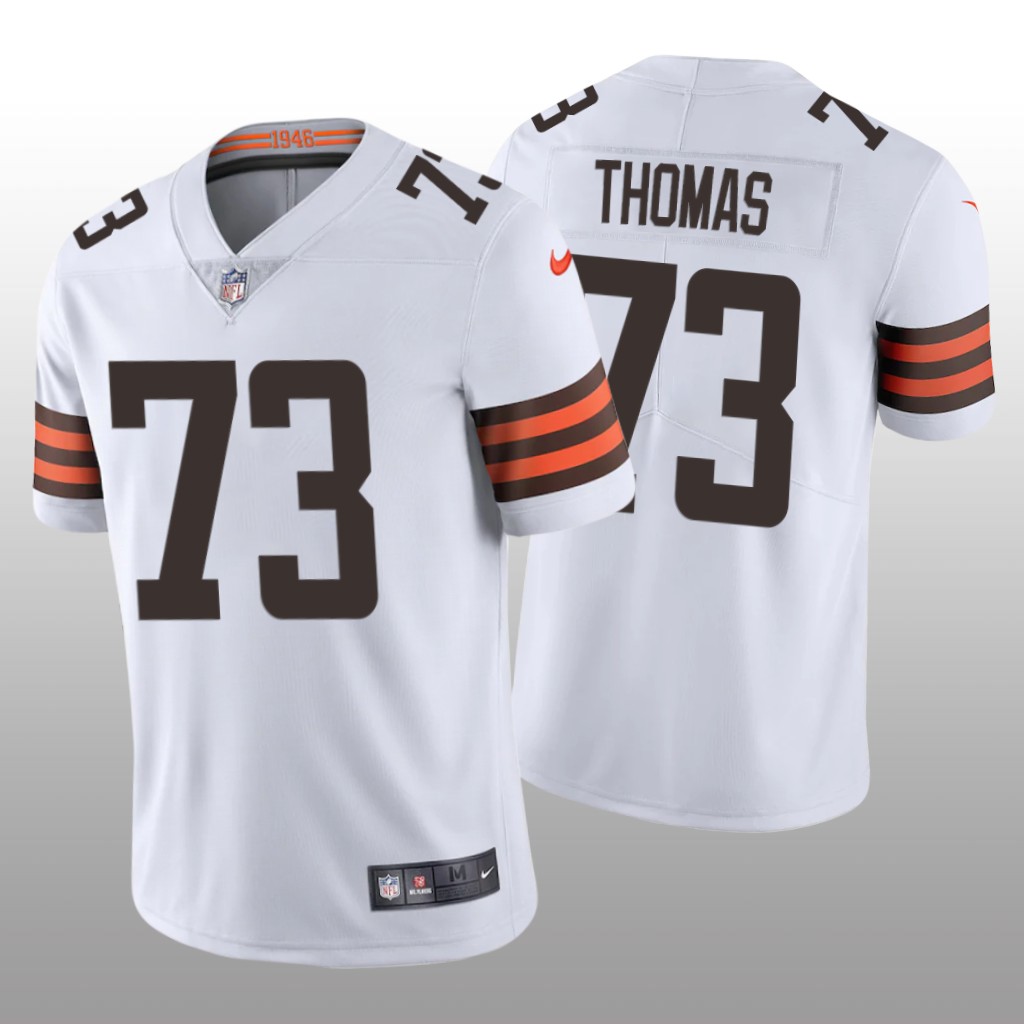 Cleveland Browns Joe Thomas White Jersey Vapor Limited - Men's