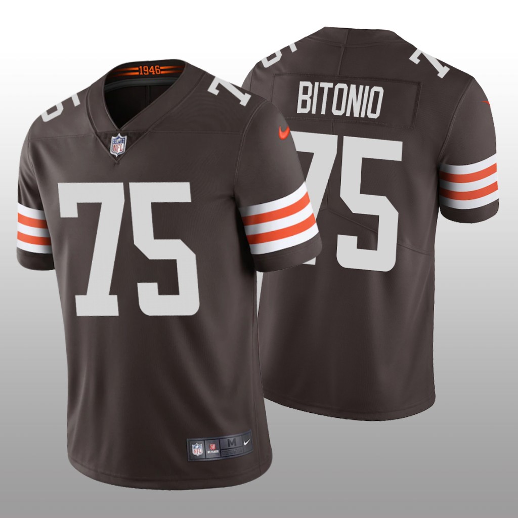 Cleveland Browns Joel Bitonio Brown Jersey 2020 Vapor Limited - Men's