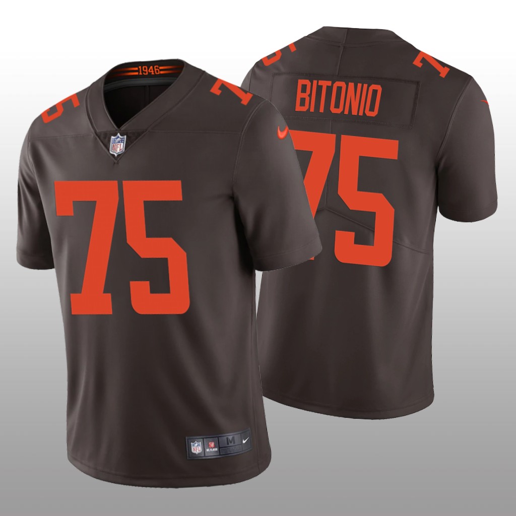 Cleveland Browns Joel Bitonio Brown Jersey 2020 Vapor Limited - Men's
