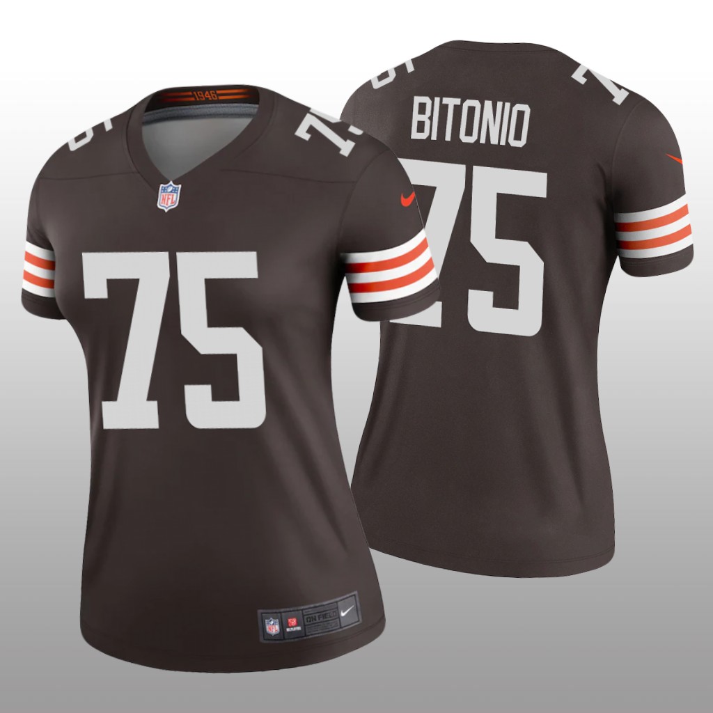 Cleveland Browns Joel Bitonio Brown Jersey Legend - Women's