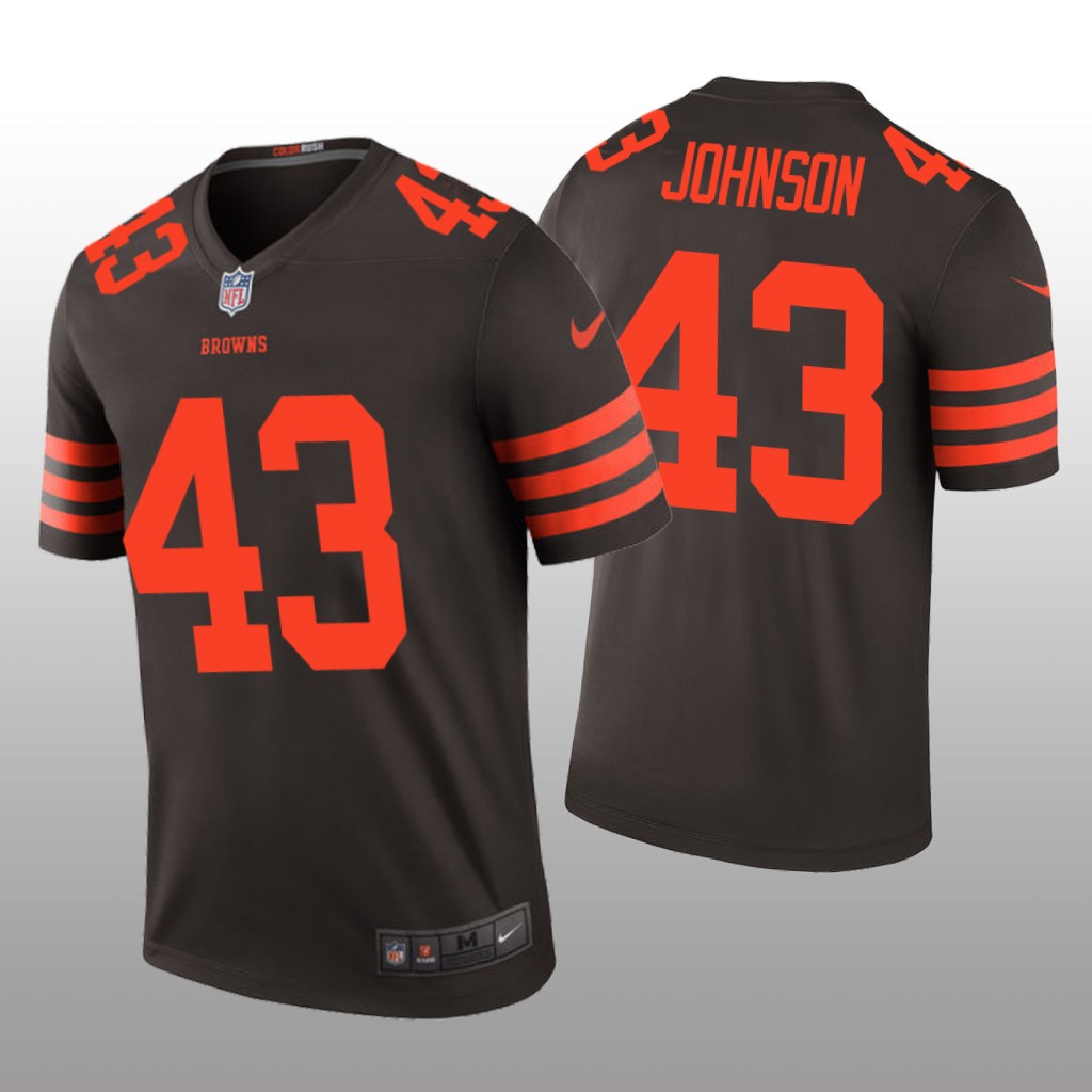 Cleveland Browns John Johnson Brown Jersey Color Rush Legend - Men's