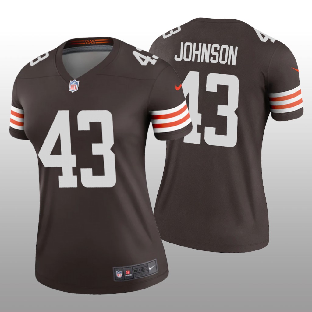 Cleveland Browns John Johnson Brown Jersey Legend - Women's