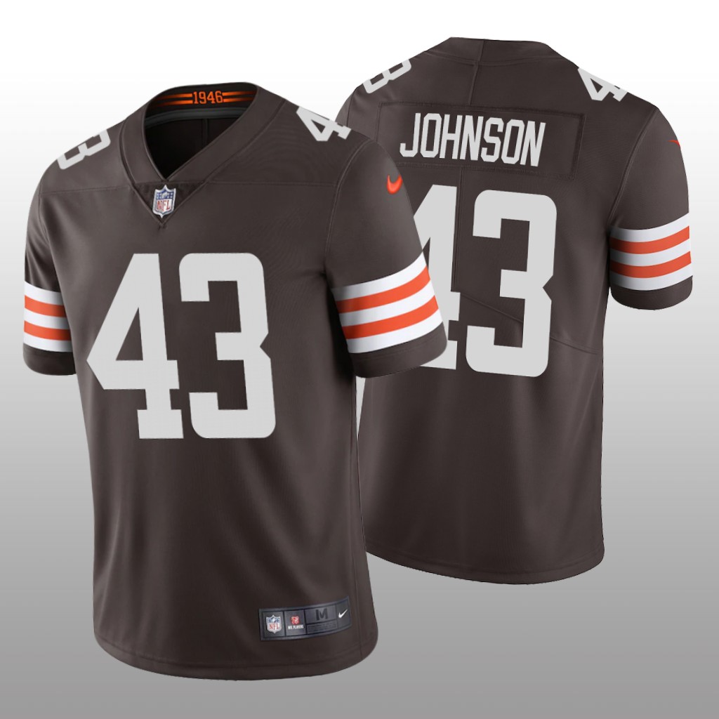 Cleveland Browns John Johnson Brown Jersey Vapor Limited - Men's