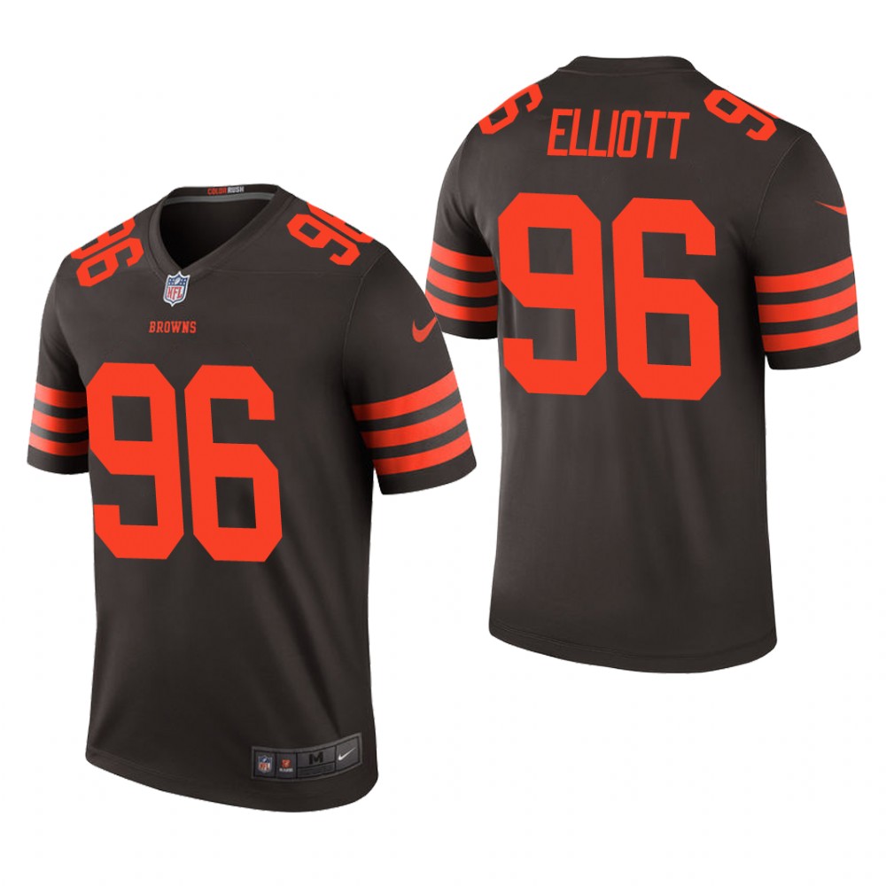 Cleveland Browns Jordan Elliott Brown Jersey Color Rush Legend - Men's