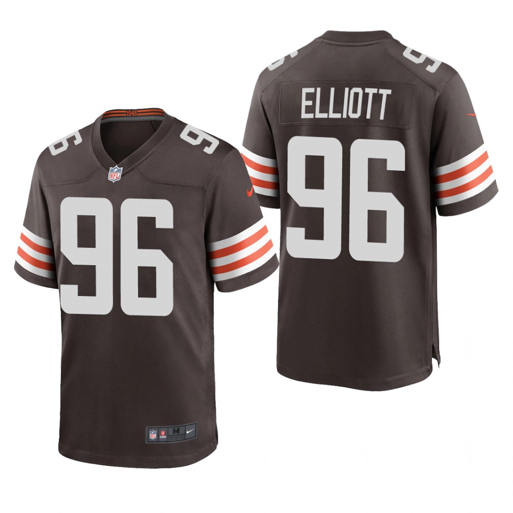 Cleveland Browns Jordan Elliott Brown Jersey Game - Men's