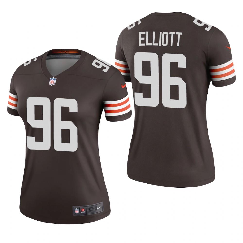 Cleveland Browns Jordan Elliott Brown Jersey Legend - Women's