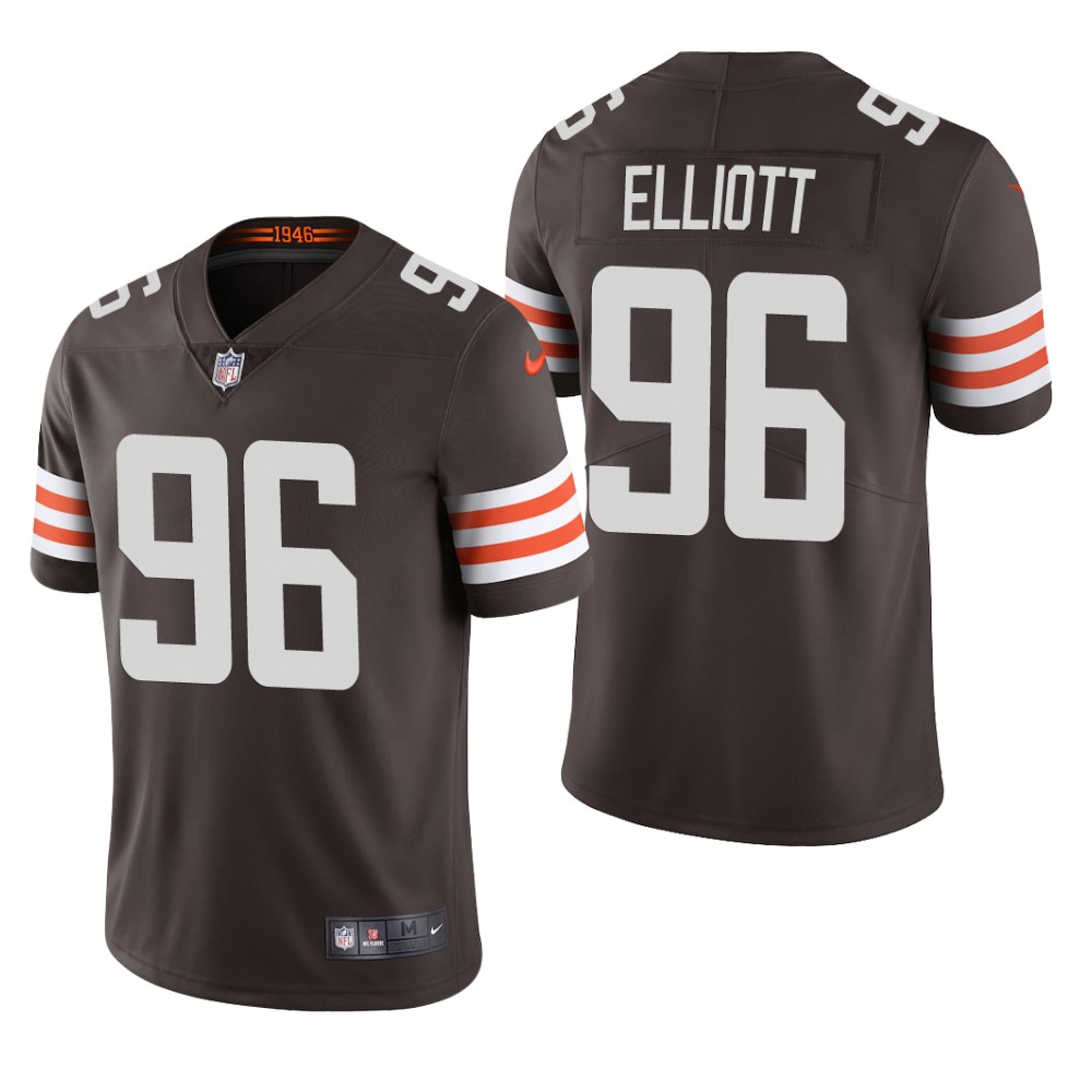Cleveland Browns Jordan Elliott Brown Jersey Vapor Limited - Men's