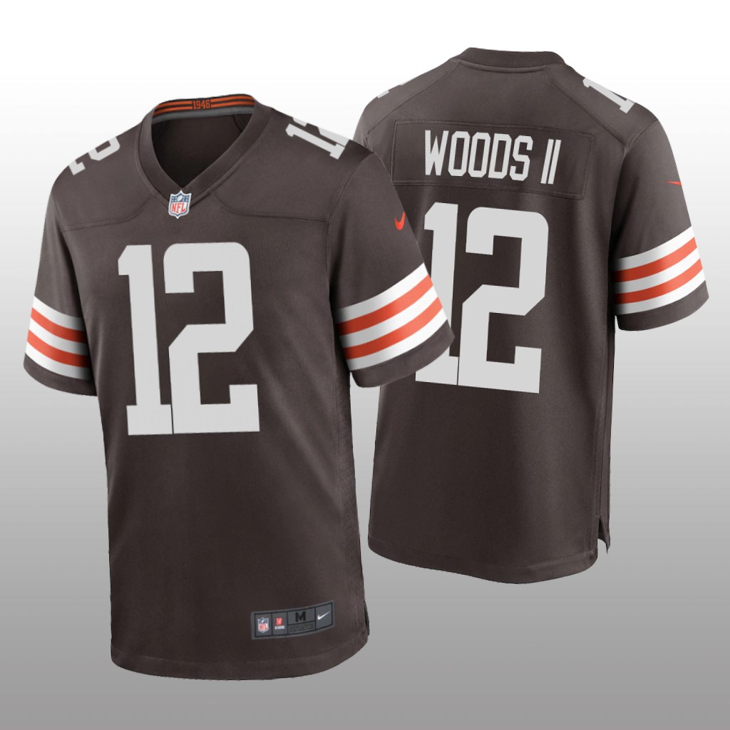Cleveland Browns Michael Woods II Brown Jersey Game - Men's