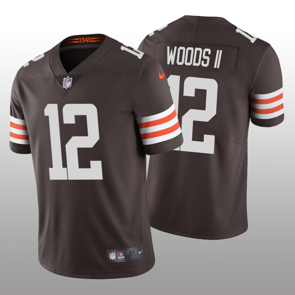 Cleveland Browns Michael Woods II Brown Jersey Vapor Limited – Men’s