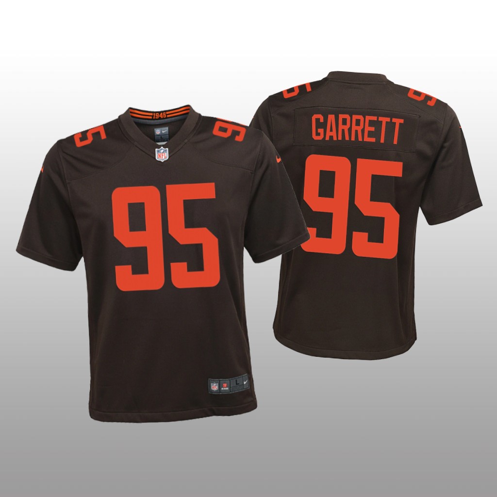 Cleveland Browns Myles Garrett Brown Jersey Alternate Game - Youth