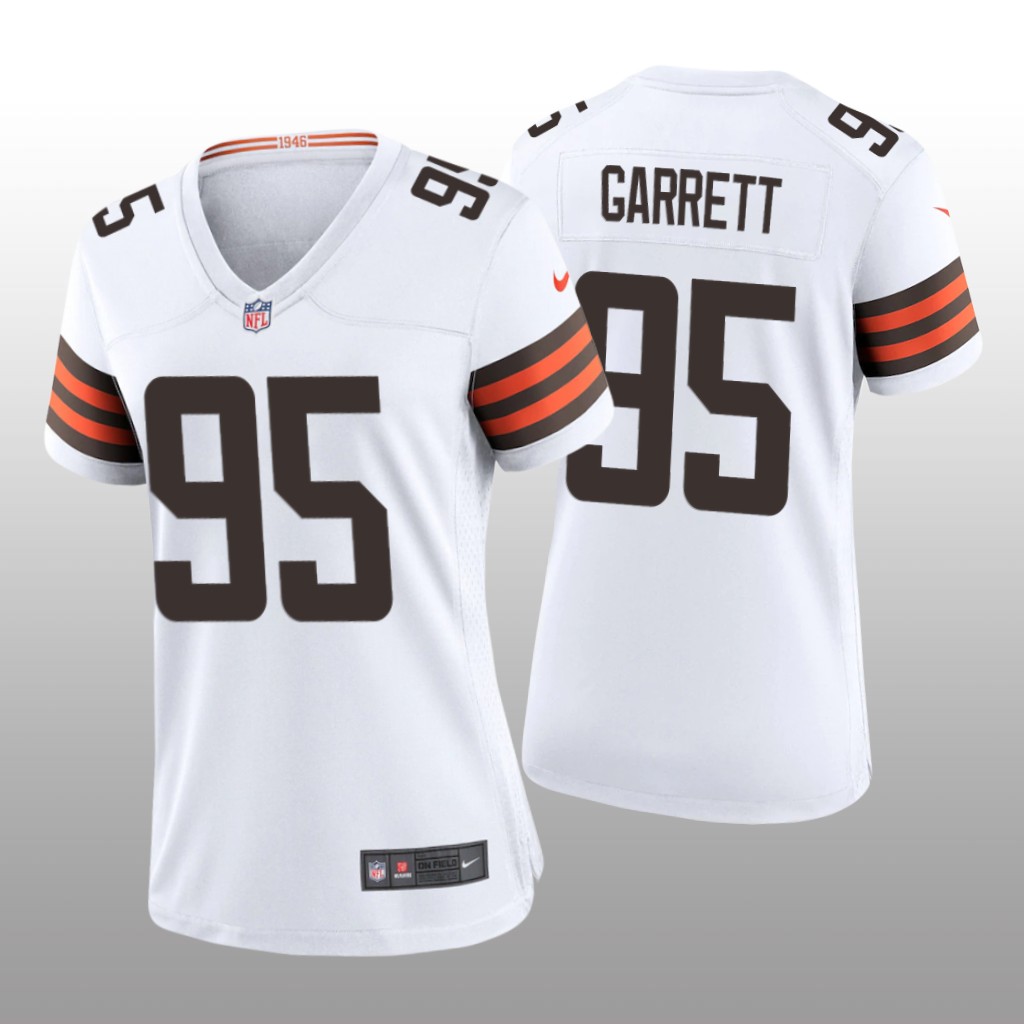 Cleveland Browns Myles Garrett White Jersey Game - Women's