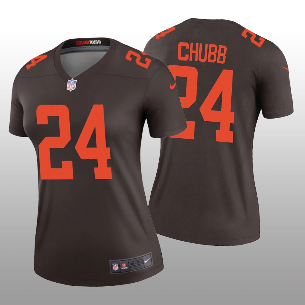Cleveland Browns Nick Chubb Brown Jersey Alternate Legend - Women's