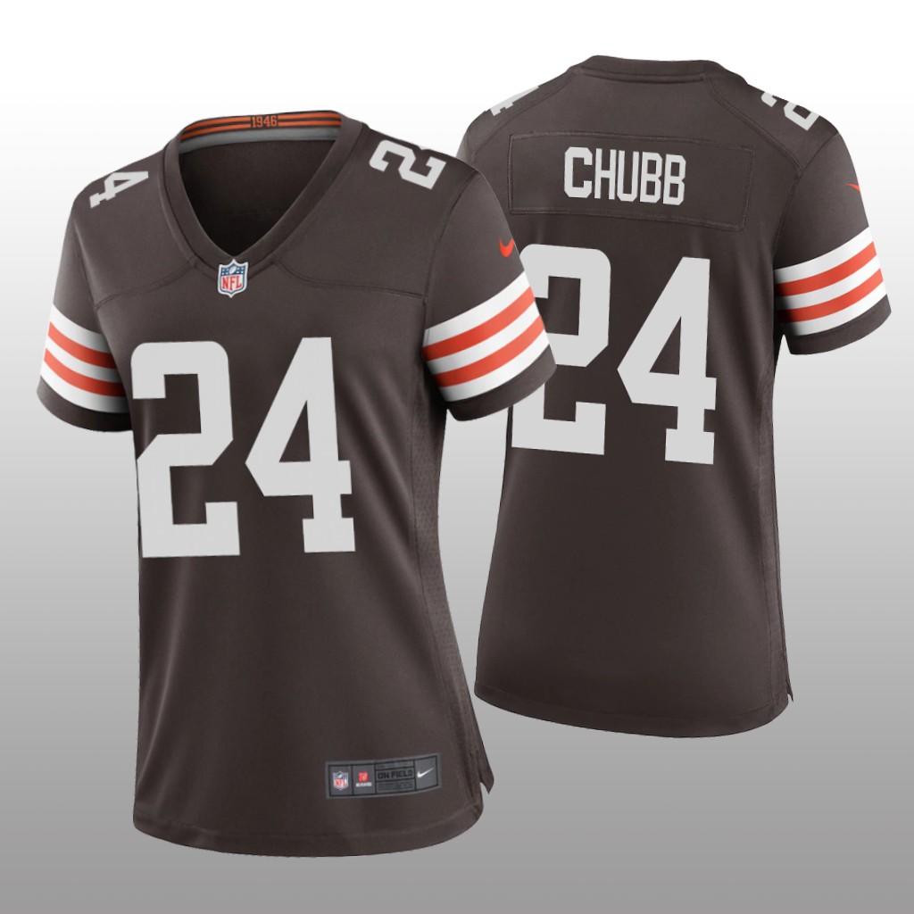 Cleveland Browns Nick Chubb Brown Jersey Game - Women's