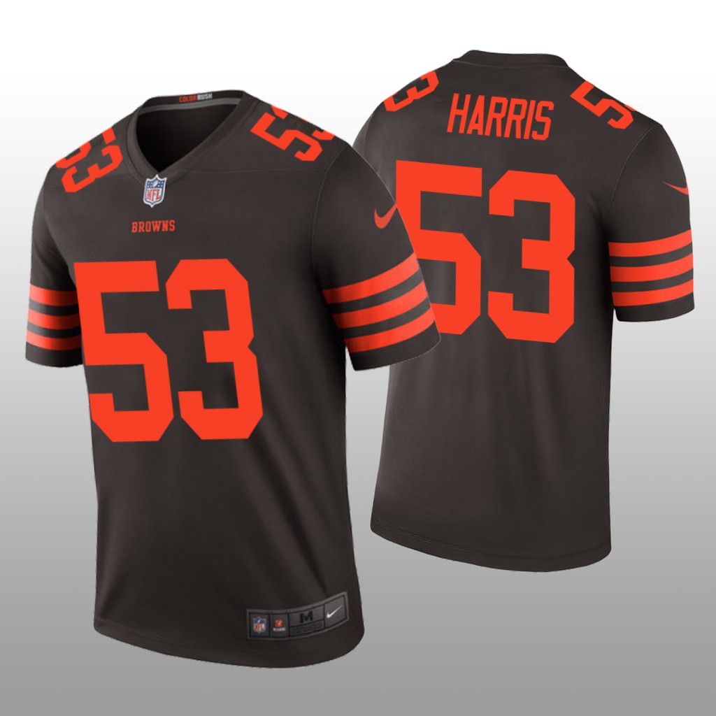Cleveland Browns Nick Harris Brown Jersey Color Rush Legend - Men's