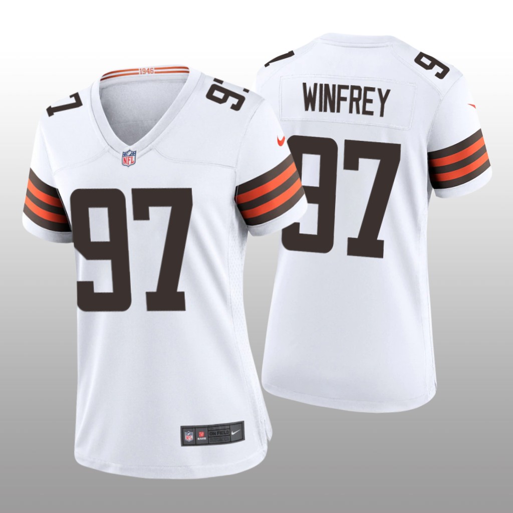 Cleveland Browns Perrion Winfrey White Jersey Game - Women's