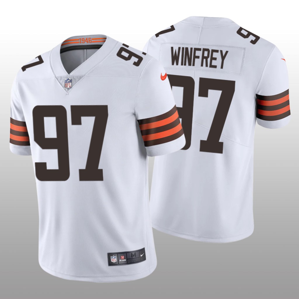 Cleveland Browns Perrion Winfrey White Jersey Vapor Limited Men's