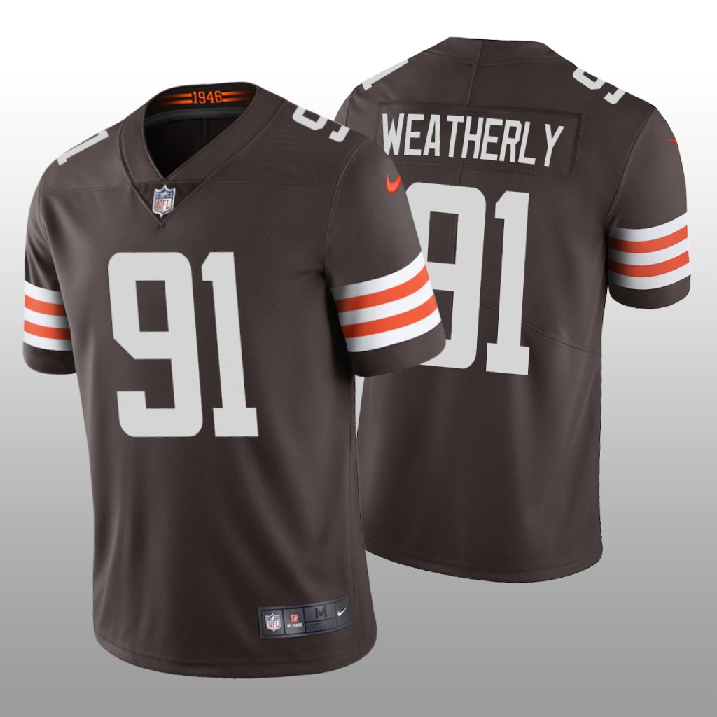 Cleveland Browns Stephen Weatherly Brown Jersey Vapor Limited Vapor Limited - Men's