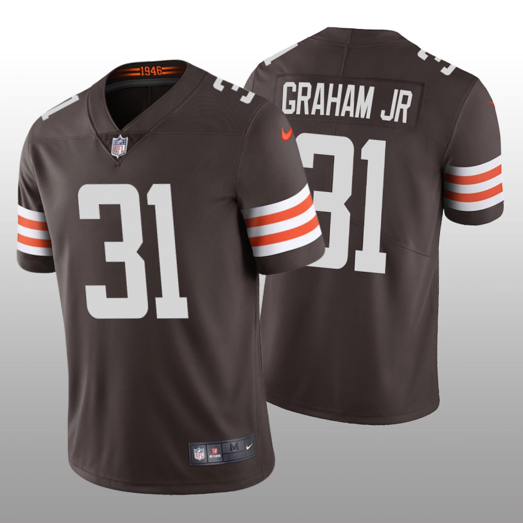 Cleveland Browns Thomas Graham Jr. Brown Jersey Vapor Limited - Men's