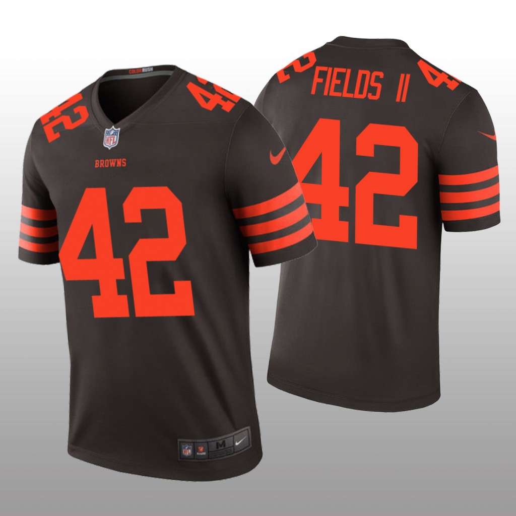 Cleveland Browns Tony Fields II Brown Jersey Color Rush Legend - Men's