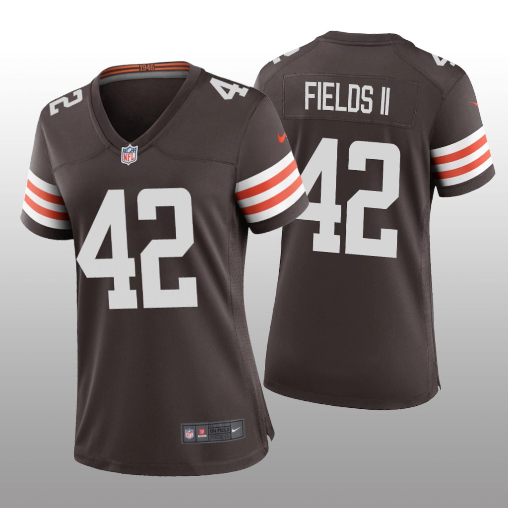 Cleveland Browns Tony Fields II Brown Jersey Game - Women's