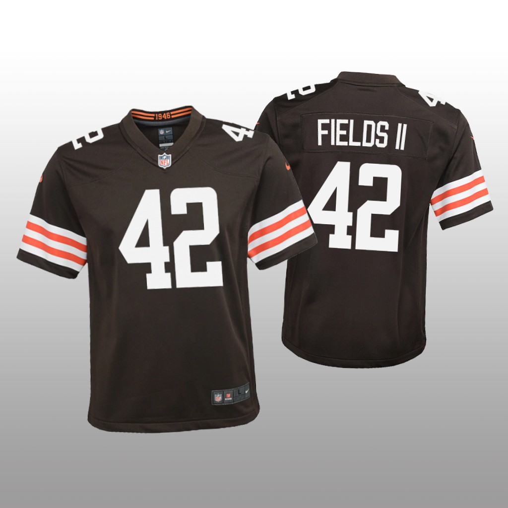 Cleveland Browns Tony Fields II Brown Jersey Game - Youth