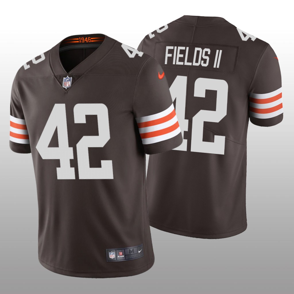 Cleveland Browns Tony Fields II Brown Jersey Vapor Limited - Men's