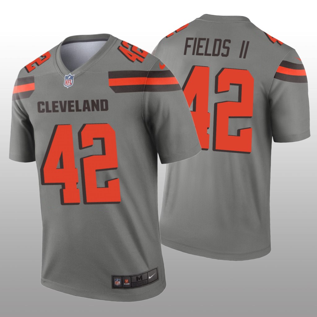 Cleveland Browns Tony Fields II Gray Jersey Inverted Legend - Men's