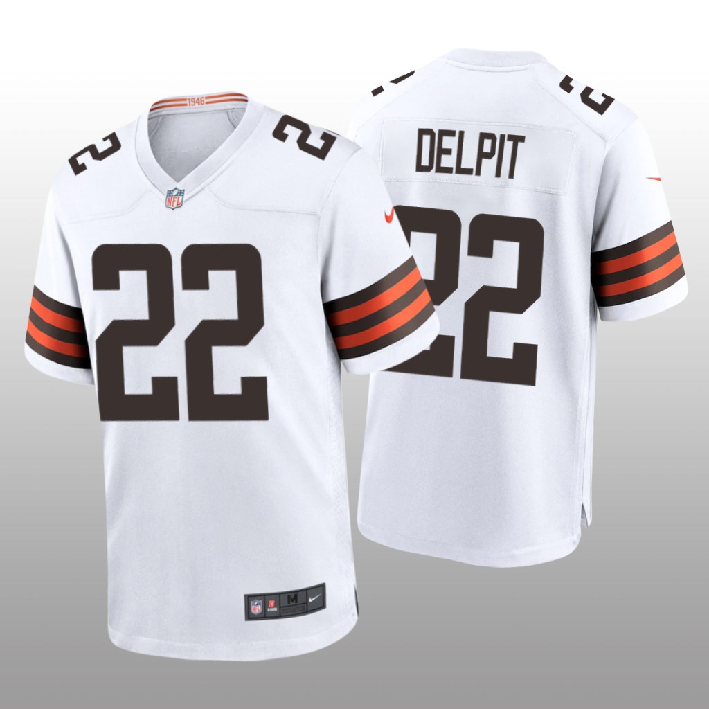 Cleveland Browns White 2020 NFL Draft Grant Delpit Game Jersey