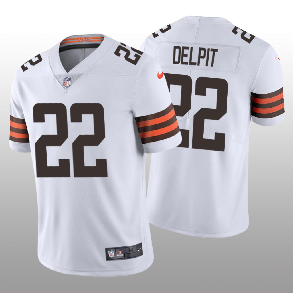 Cleveland Browns White 2020 NFL Draft Vapor Limited Grant Delpit Jersey