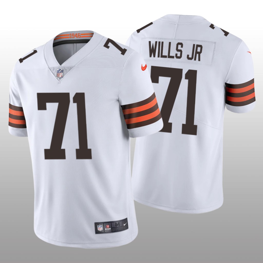 Cleveland Browns White 2020 NFL Draft Vapor Limited Jedrick Wills Jersey