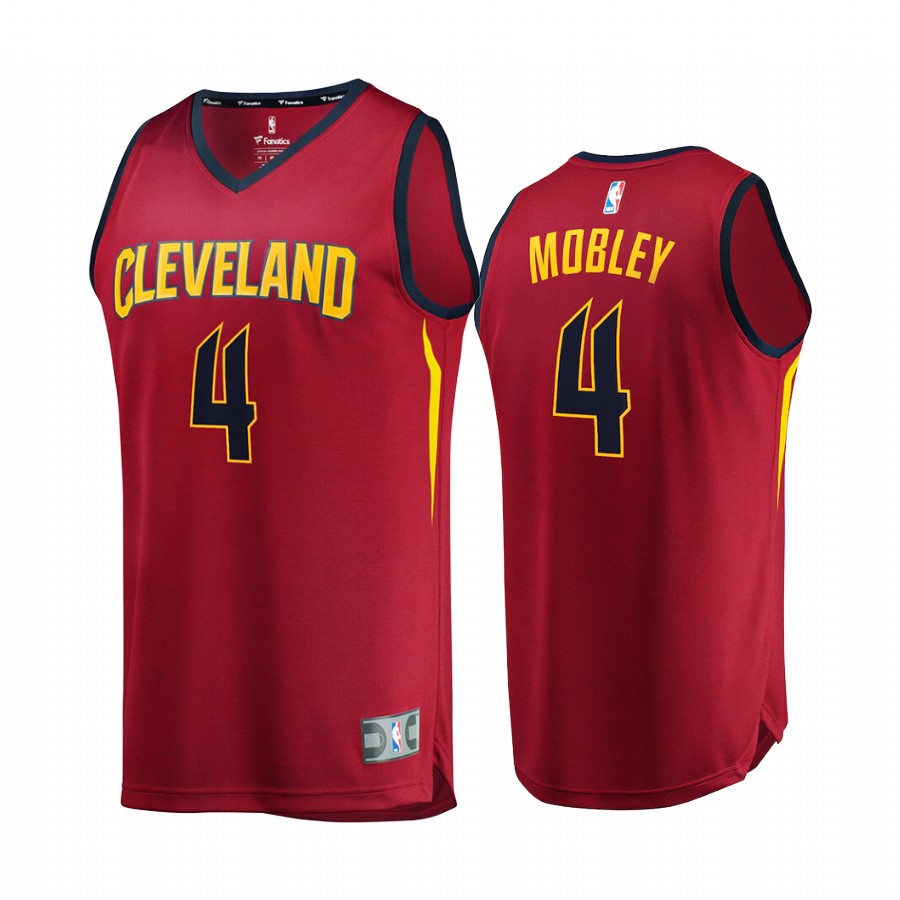 Cleveland Cavaliers #4 Evan Mobley Jersey 2021 NBA Draft 1st Round Pick Wine
