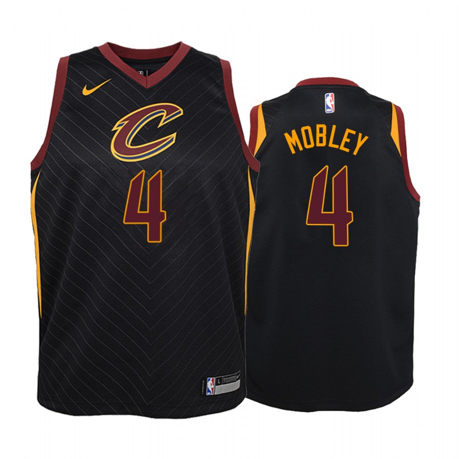 Cleveland Cavaliers Evan Mobley Statement Edition Black Youth Jersey 2021 NBA Draft #4