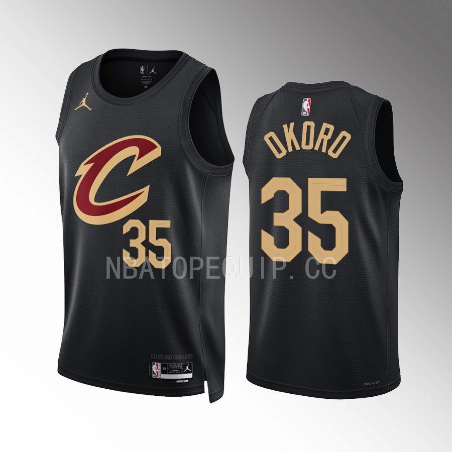 Cleveland Cavaliers Isaac Okoro #35 Statement Edition Black Jersey 2022-23 Swingman