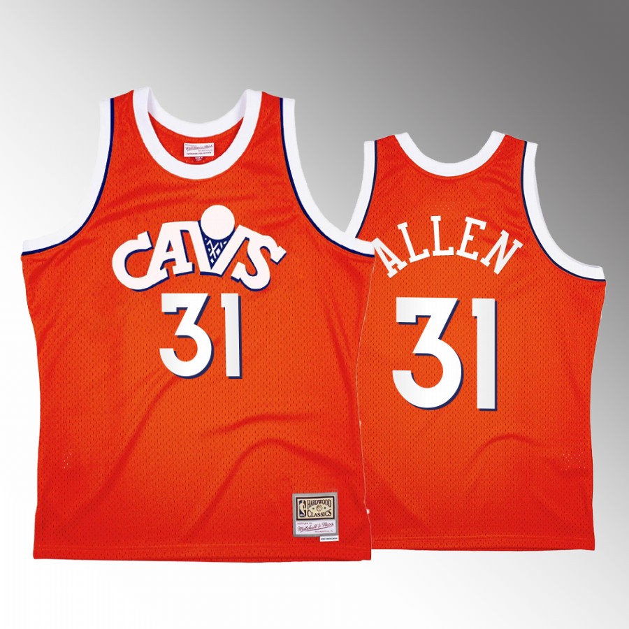 Cleveland Cavaliers Jarrett Allen Red Throwback 90s Men Jersey Swingman