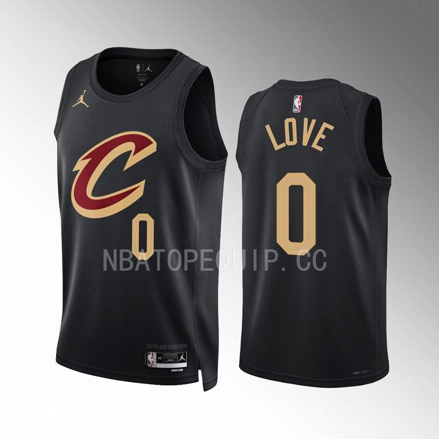 Cleveland Cavaliers Kevin Love #0 Statement Edition Black Jersey 2022-23 Swingman