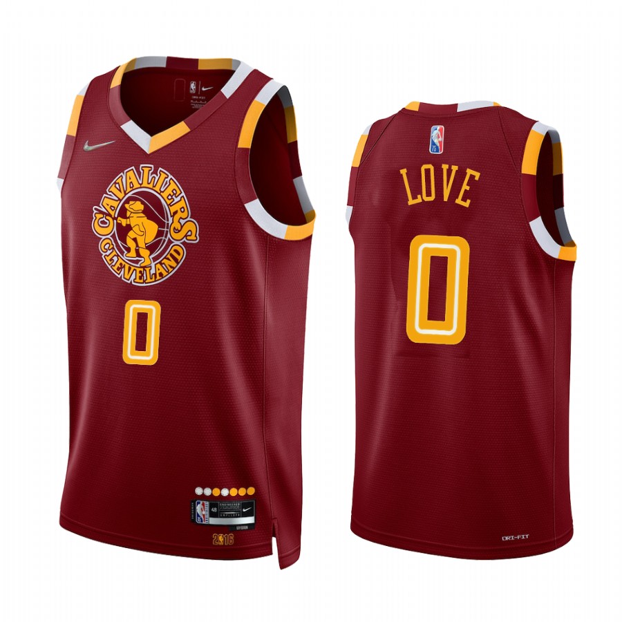 Cleveland Cavaliers Kevin Love 2021-22 Red City Edition Jersey Retro