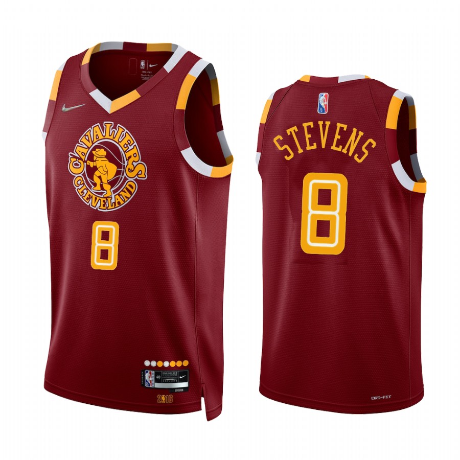 Cleveland Cavaliers Lamar Stevens 2021-22 Red City Edition Jersey Retro