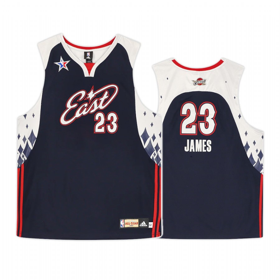 Cleveland Cavaliers LeBron James #23 Blue 2007 All-Star Game Throwback Jersey