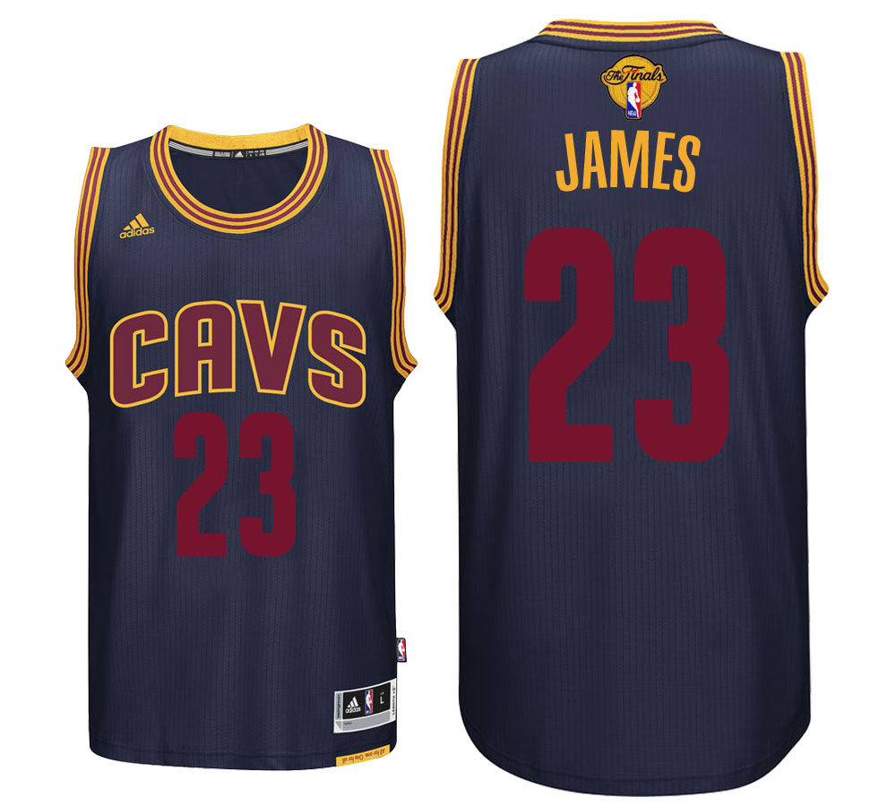 Cleveland Cavaliers LeBron James Cleveland Cavaliers #23 Alternate Navy 2017 NBA The Final Games Jersey