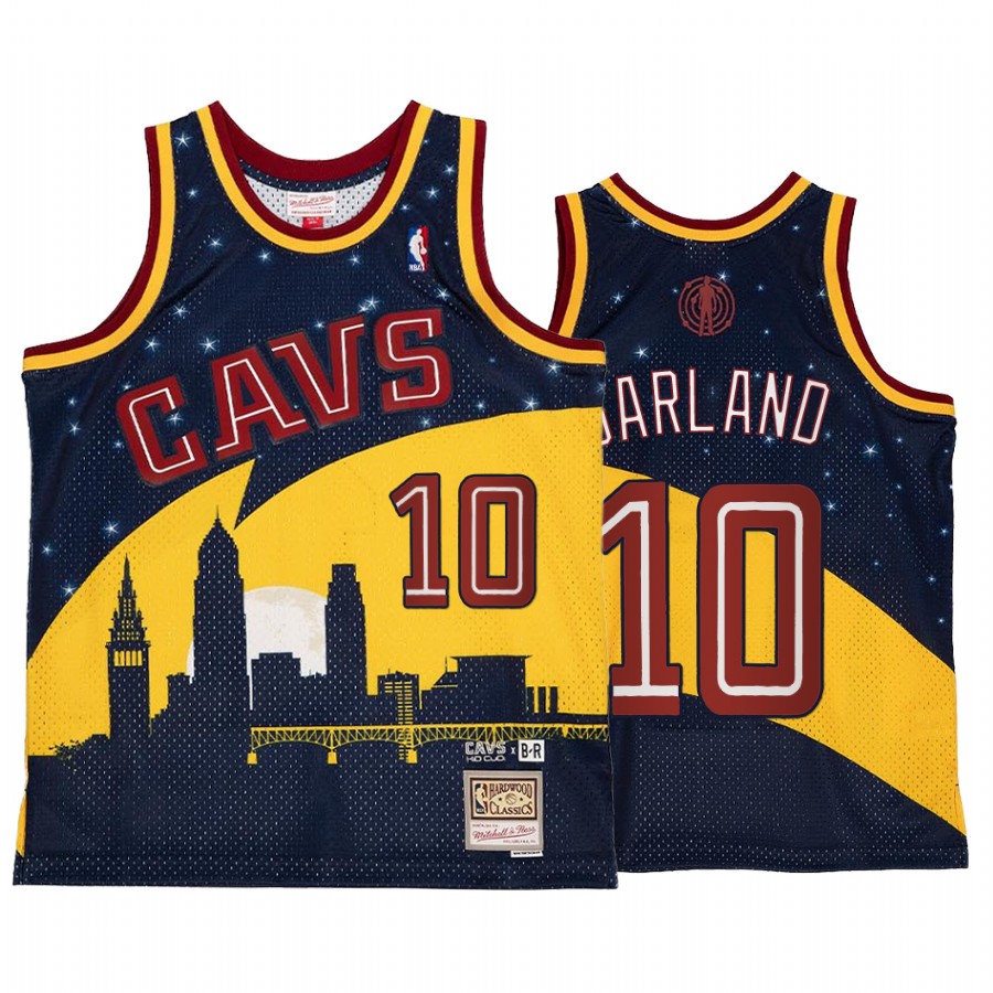 Cleveland Cavaliers NBA BR Remix Darius Garland Gold Blue Jersey HWC Limited Edition