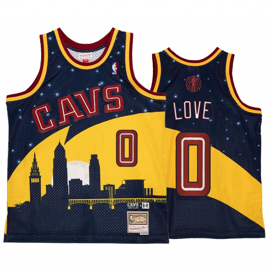Cleveland Cavaliers NBA BR Remix Kevin Love Gold Blue Jersey HWC Limited Edition