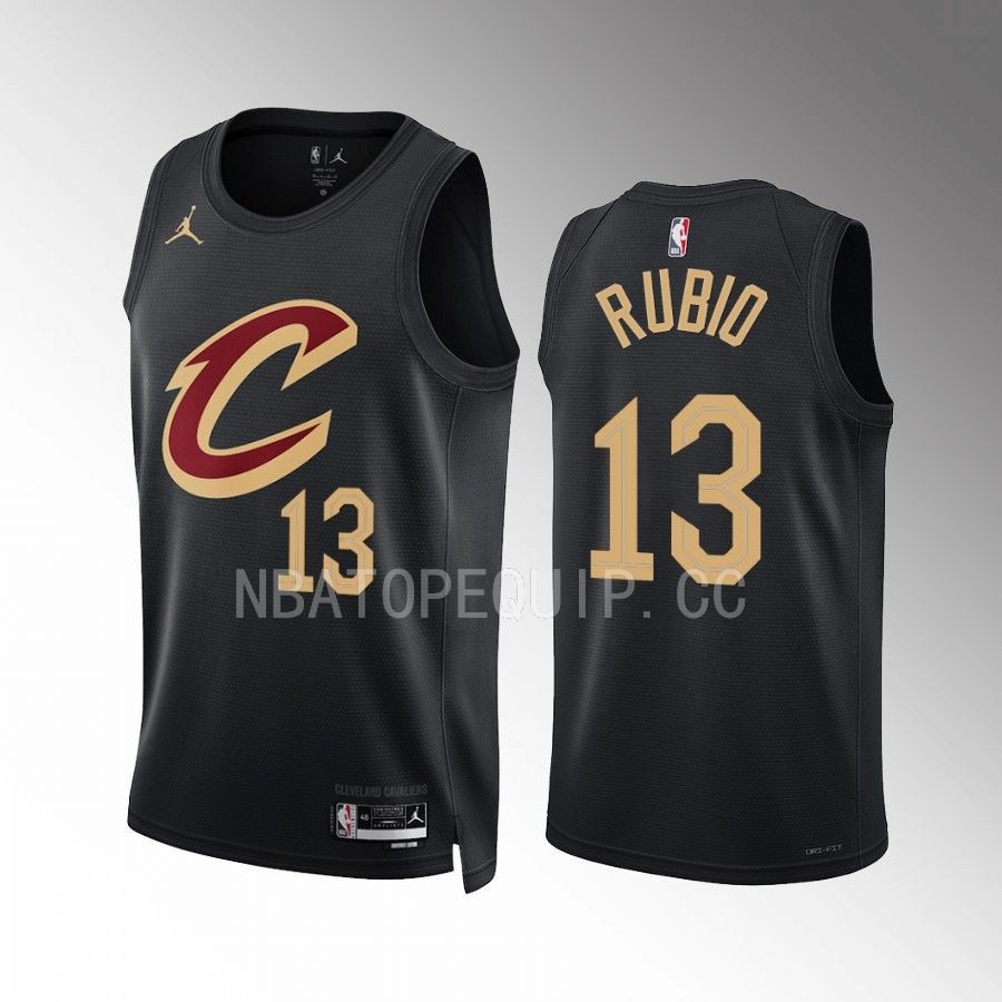 Cleveland Cavaliers Ricky Rubio #13 Black Statement Edition Jersey 2022-23 Swingman