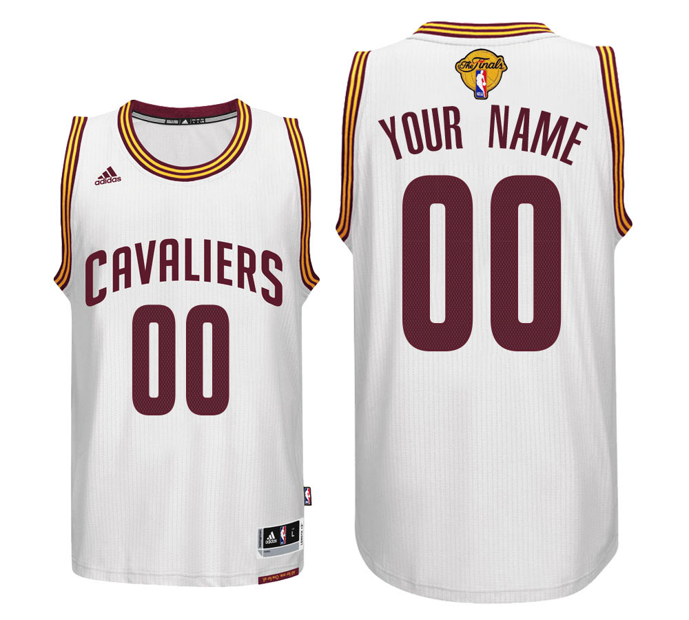 Cleveland Cavaliers Road White 2017 NBA The Final Games Custom Jersey